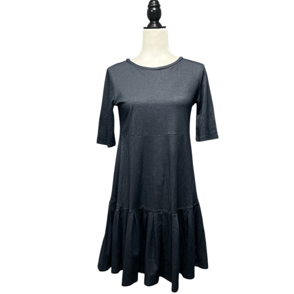 MAXMARA Weekend Babydoll Denim Knit Dress